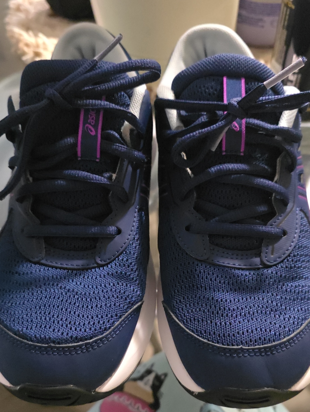 Asics Navy and Purple Athletic Sneakers SIZE 6